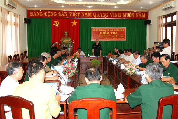 Kiểm tra Hội CCB huyện Hòa Thành, tỉnh Tây Ninh